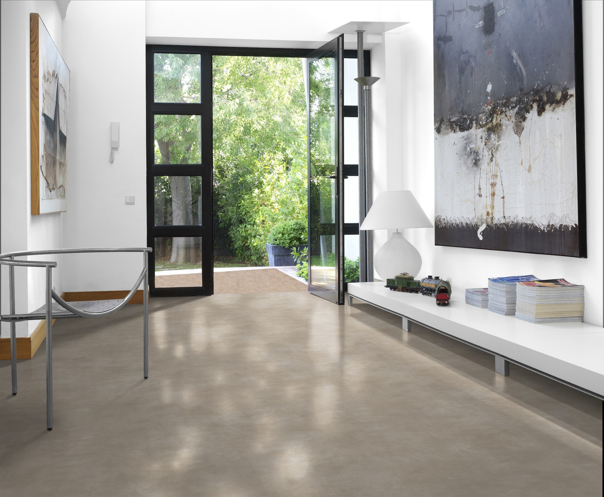 Gerflor Dekor Harlem Beige - Flur Eingangsbereich Großes Kunstwerk