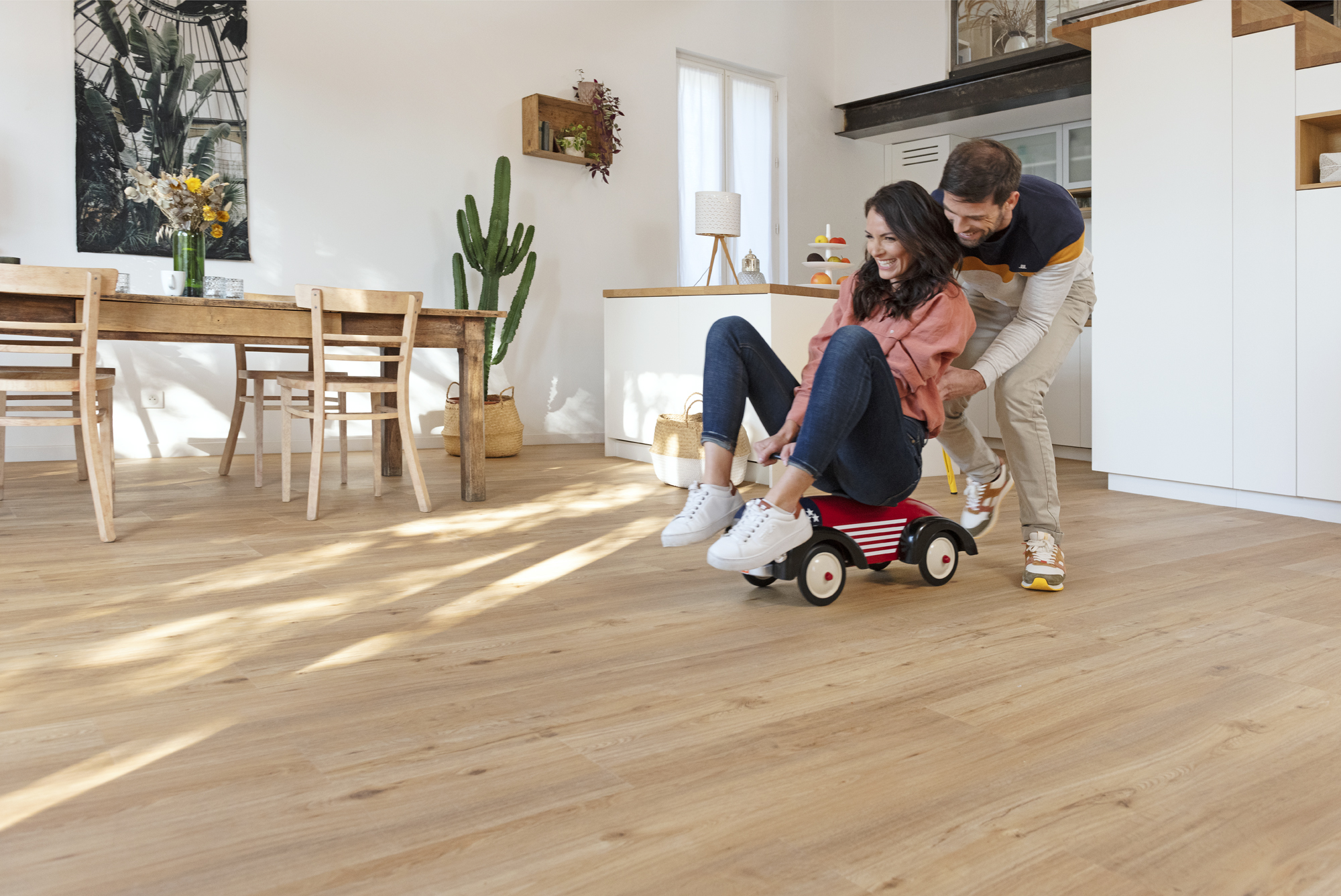 Gerflor Tipps und Tricks - Pärchen Bobbycar