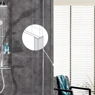 Aluminium L-profile external angle (Mural Revela) - Colour scan