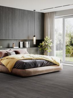 Gerflor Dekor Noma Cafe - Schlafzimmer Gelbe Bettdecke